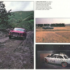 A photo montage in the Telegraph Magazine (27 September 1968), showing MWK 28G on an unmetalled Asturian road.