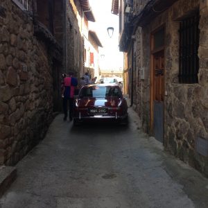 Narrow medieval streets of La Alberca.