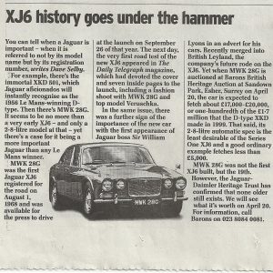 A synopsis of chassis no.19 in the Daily Telegraph, 2004.